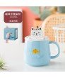 3D Cute Animal Ceramic Coffee Mugs + Mobile Phone Holder - TIG-MUG-02-LB