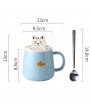 3D Cute Animal Ceramic Coffee Mugs + Mobile Phone Holder - TIG-MUG-02-LB