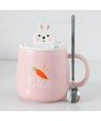 3D Cute Animal Ceramic Coffee Mugs + Mobile Phone Holder - TIG-MUG-03-PK