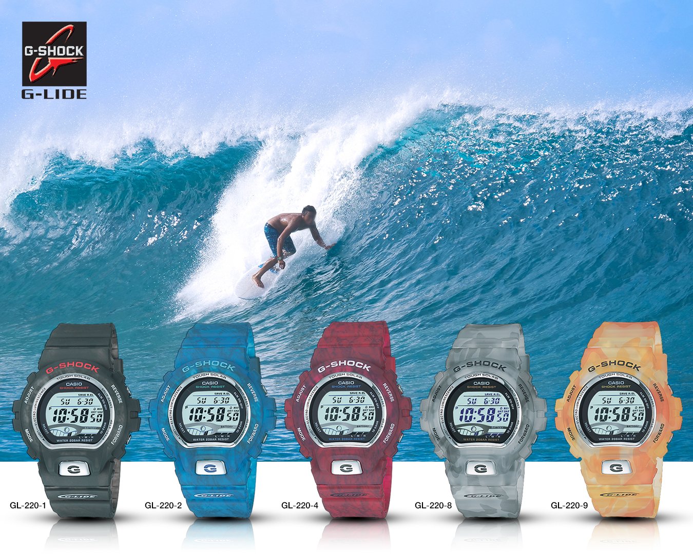 G-SHOCK G-LIDE Surfing GL-220